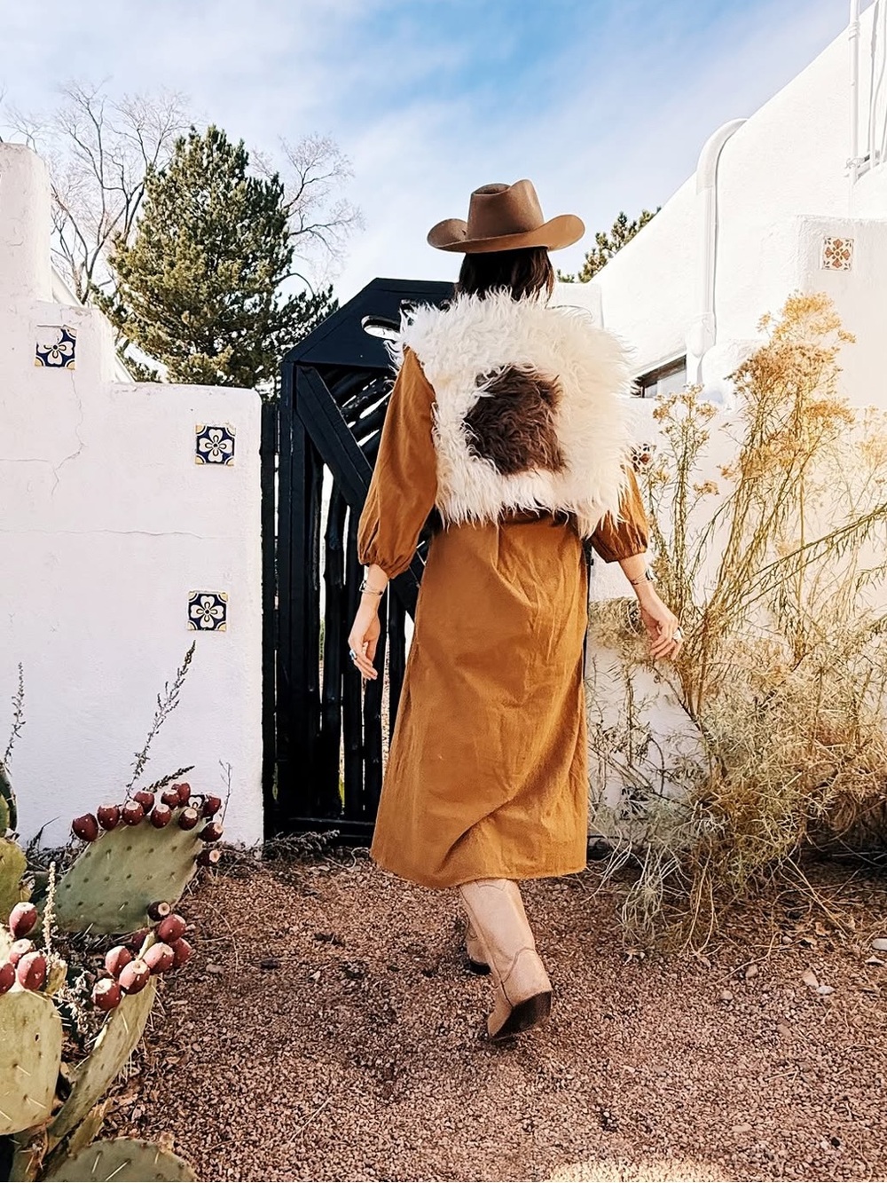 Ida + Moon Shaggy Sheepskin Vest